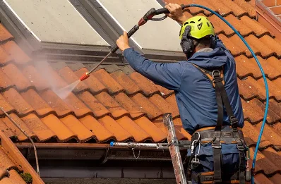 Démoussage et hydrofuge de toiture à Authume